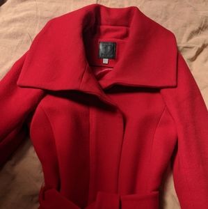 Long red coat - Carmen San Diego vibes!